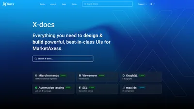 Design work at MarketAxess, screen 3 of 4